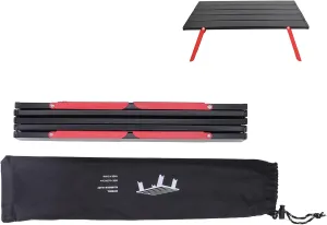 Outdoor Aluminum Folding Table Mini Portable Lightweight Cam Table Can Be Folded for Travel Picnic Cooking