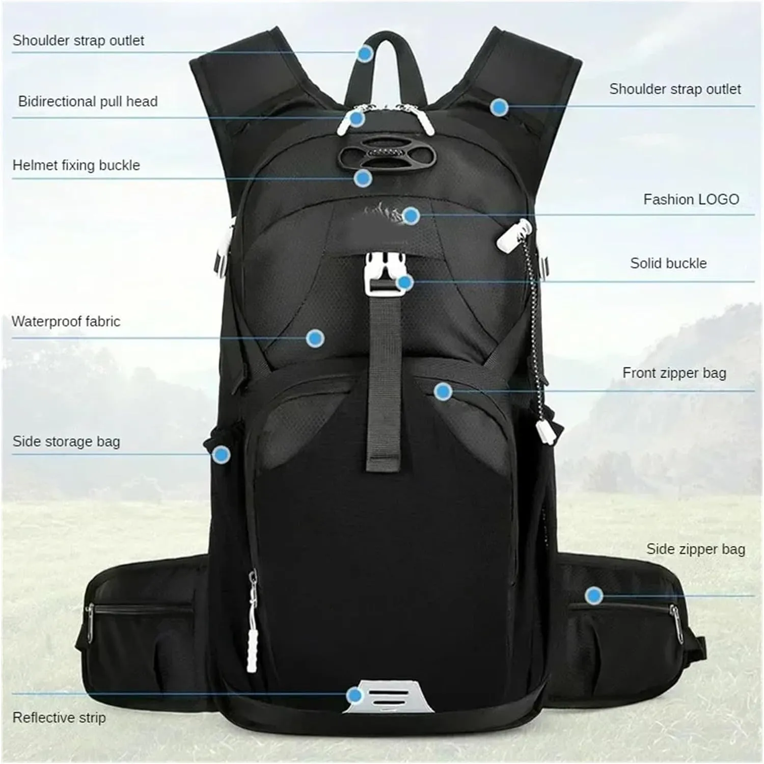 Outdoor Camping Breathable Backpack Large Capacity Outdoor Climbing Bag Trekking Sport Bags Backpack(Green)