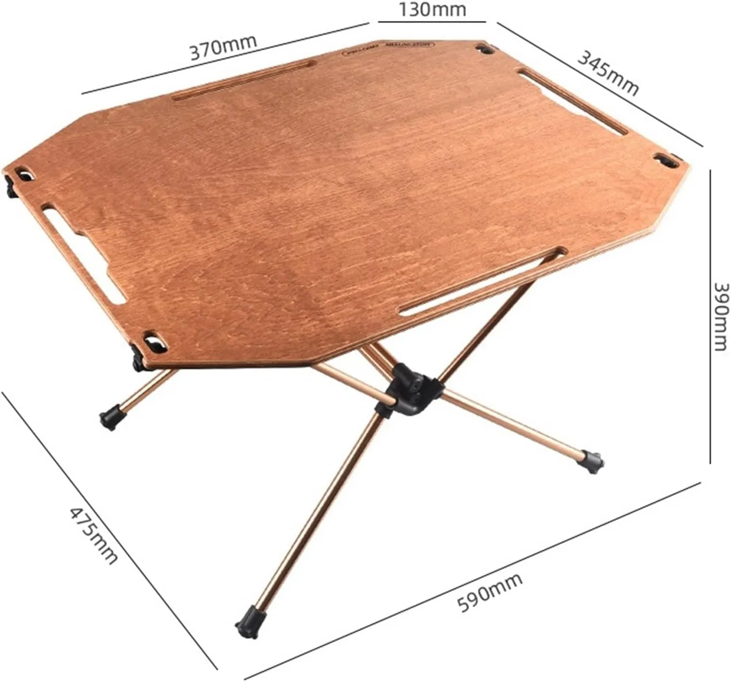 Outdoor Camping Table Folding Table Wood and Aluminum Alloy Table Portable Lightweight for Outdoor Camping Furniture