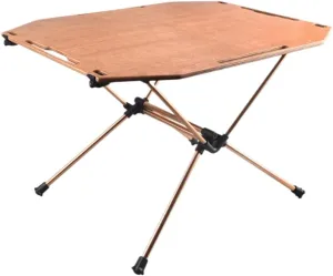 Outdoor Camping Table Folding Table Wood and Aluminum Alloy Table Portable Lightweight for Outdoor Camping Furniture