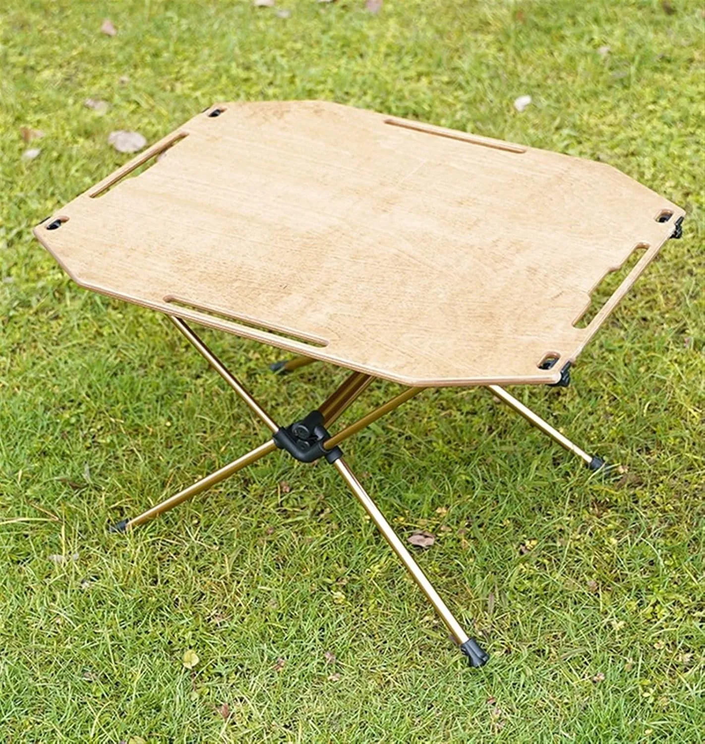 Outdoor Camping Table Folding Table Wood and Aluminum Alloy Table Portable Lightweight for Outdoor Camping Furniture