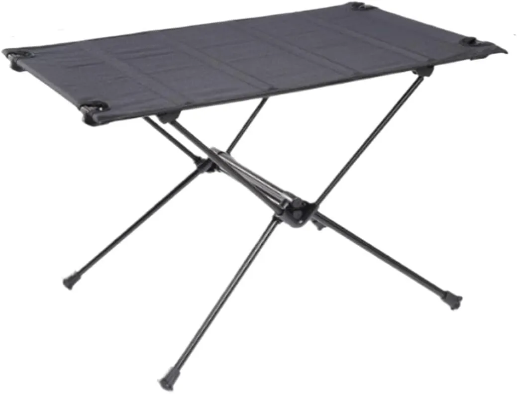 Outdoor Camping Table Portable Camping Table Folding Side Table Aluminum for Outdoor Travel Hiking Camping Furniture(Black)