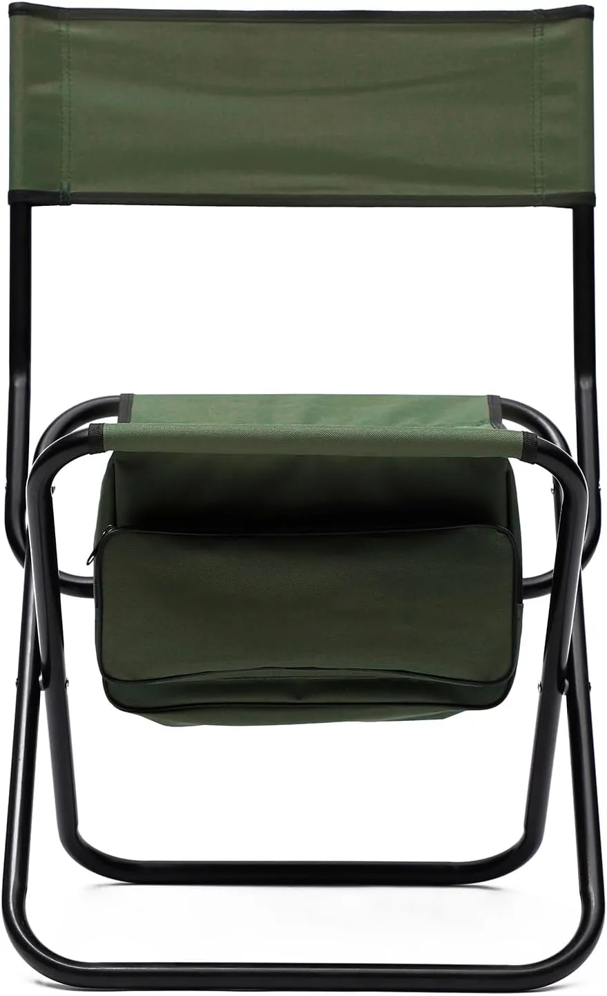 Outdoor Folding Camping Table and Chairs Set of 3, Lightweight Aluminum Roll-up Square Folding Table and 2 Camping Chairs for Indoor Outdoor Camping Picnics Beach Backyard BBQ Party Patio, Green