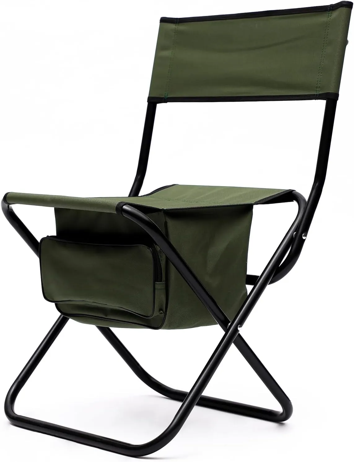 Outdoor Folding Camping Table and Chairs Set of 3, Lightweight Aluminum Roll-up Square Folding Table and 2 Camping Chairs for Indoor Outdoor Camping Picnics Beach Backyard BBQ Party Patio, Green