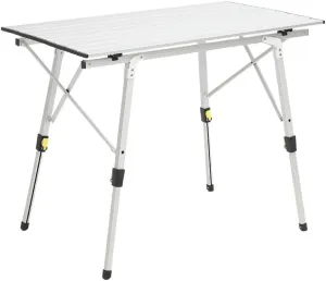 Outdoor Folding Portable Picnic Camping Table Adjustable Height Aluminum Roll Up Table with Carry Bag Lightweight Backpacking Table