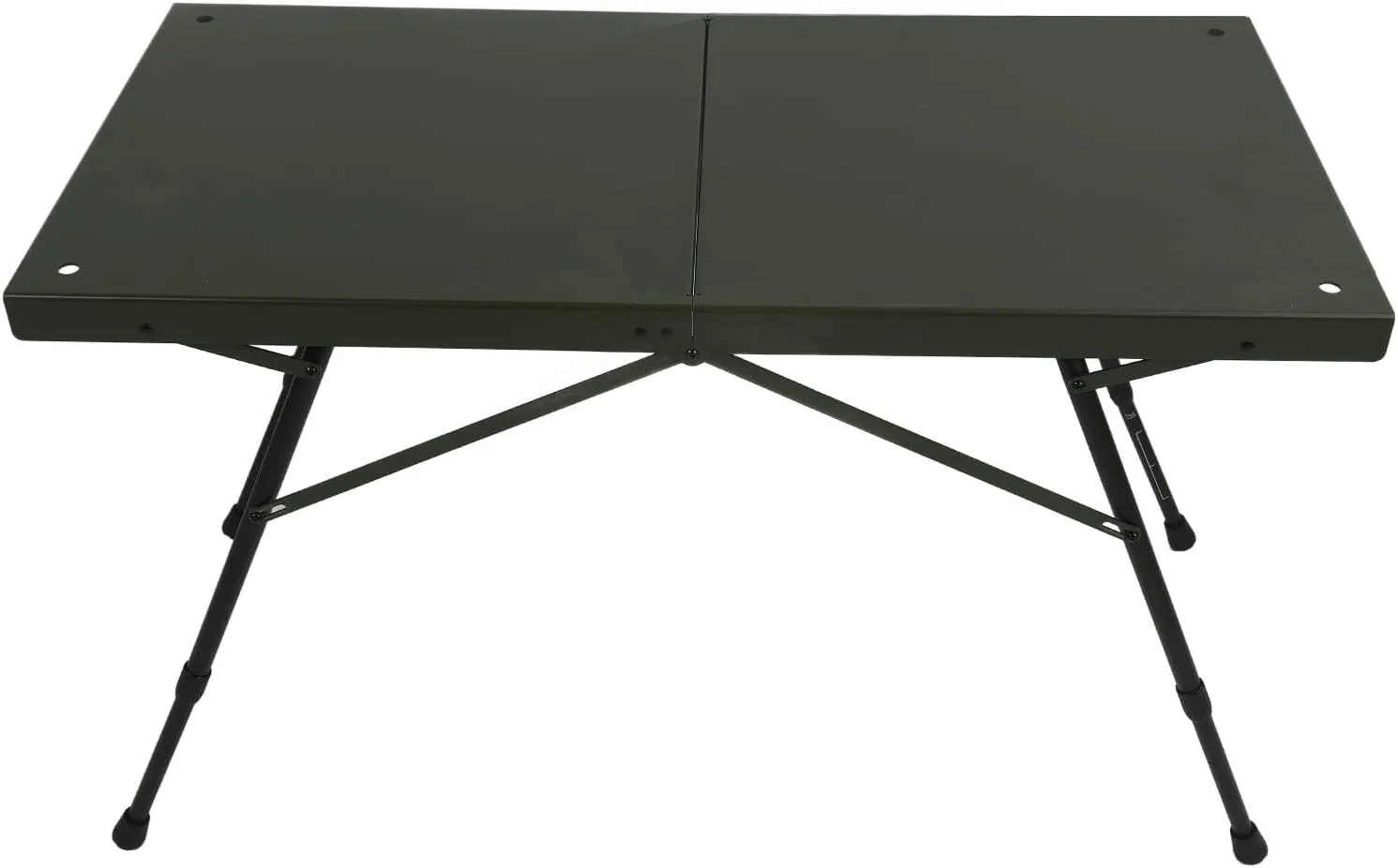 Outdoor Folding Table, Camping Table Green Height Adjustable Aluminum Alloy Lightweight Camping Folding Table with Storage Organizer for Outdoor Travel Beach, Backyards, BBQ
