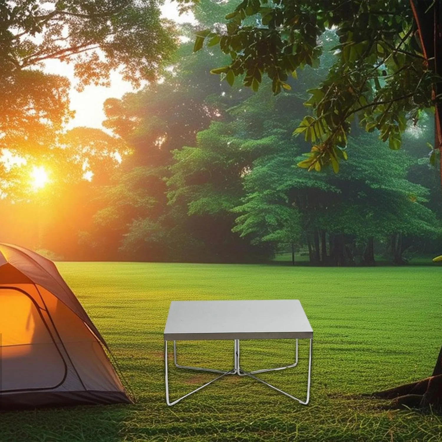 Outdoor Folding Table Camping Table Multipurpose Furniture Dining Table Foldable Table Beach Table for Picnic Hiking Fishing