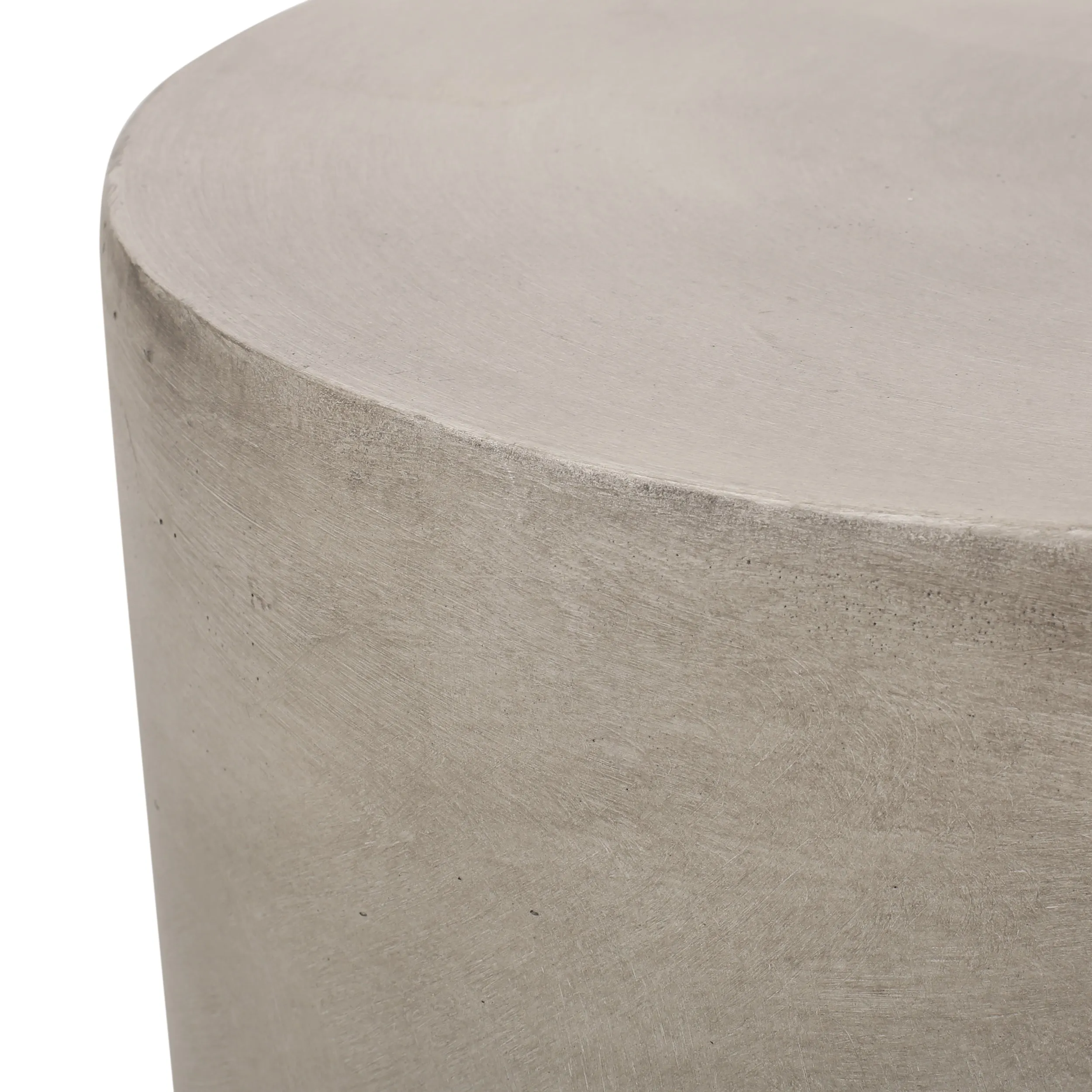 Outdoor LightWeight Concrete Side Table,Light Gray