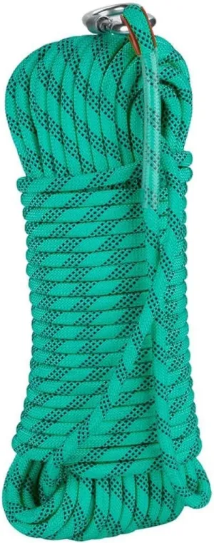 Outdoor Safety Rope Static Climbing Rope 12mm Safety Rope 10~200m for Rock Climbing, Rappelling, Mountaineering, Hauling (Color : Green, Size : 12mm x 15m)