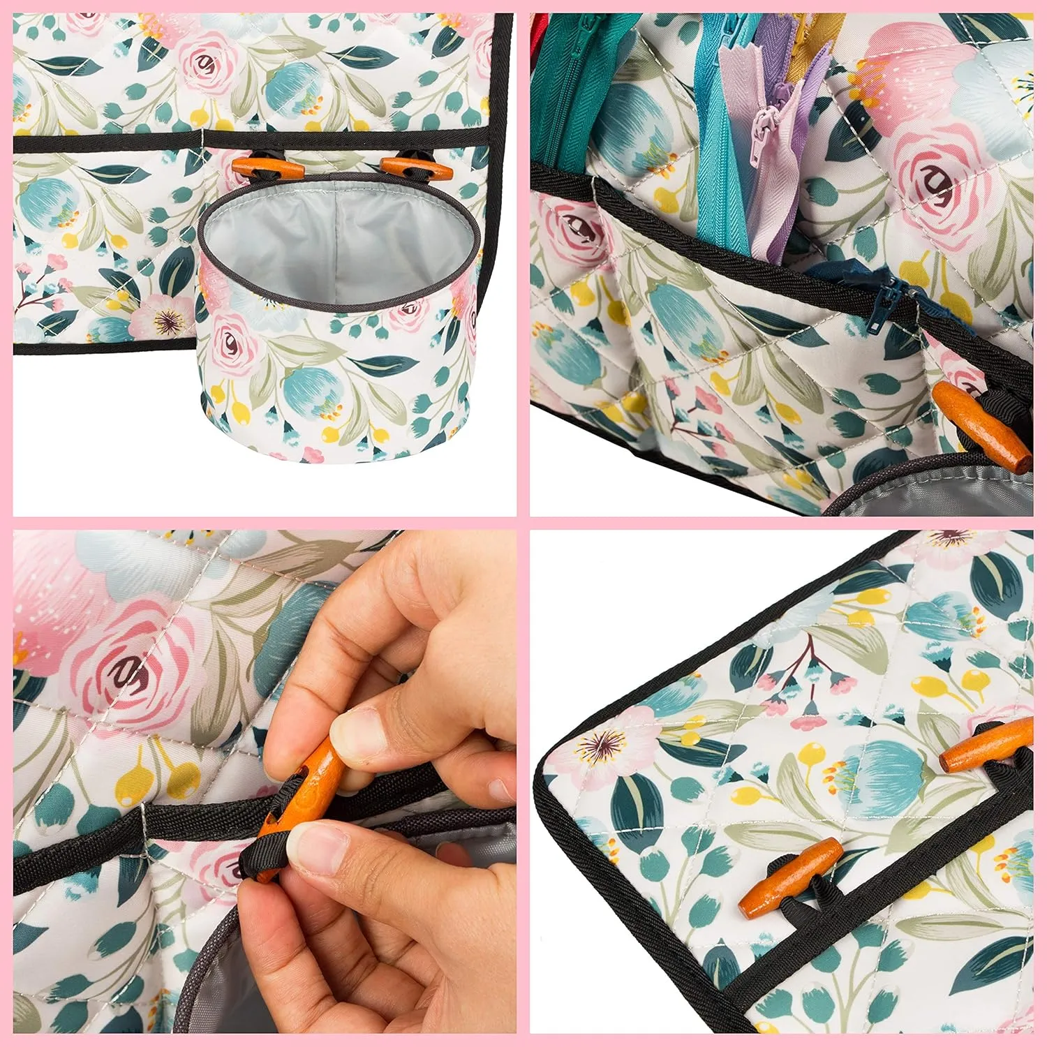 PACMAXI Table Sewing Pad with Pockets, Water-Resistant Pad Organizer
