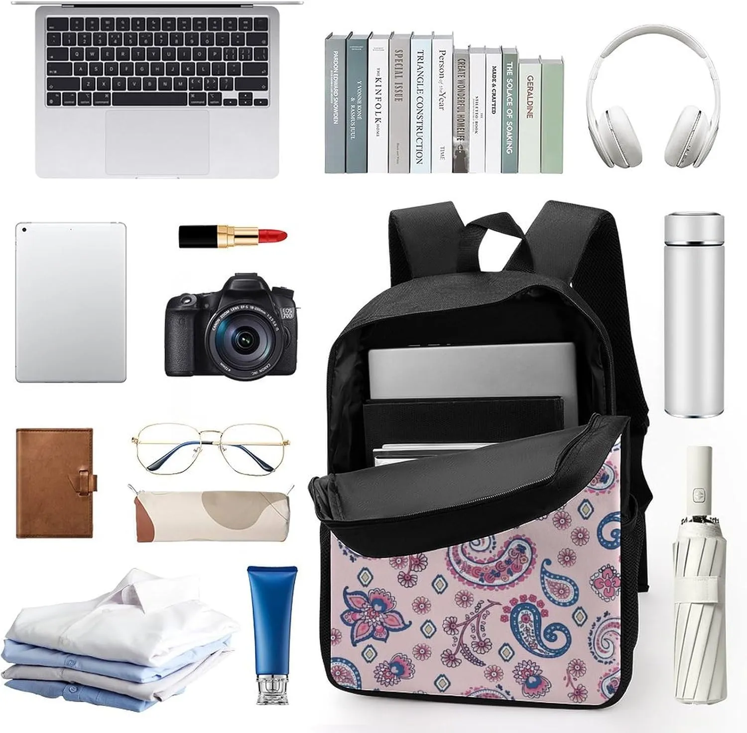 Paisley Classic Large Capacity Comfortable Backpack