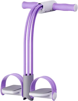 Pedal Resistance Band,4-Tube Elastic Yoga Pedal Puller Resistance Band,Natural Latex Tension Rope Fitness Equipment for Abdomen, Waist, Arm, Yoga Stretching Slimming Training