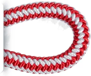 Pelican Rope 16-Strand 1/2 in (12.7 mm) Arborist-16™ Arborist Rope - 7000 lb MBS - Static Climbing Rope - Rescue Operations - High Visibility - 150 ft - Sewn Eye - Red White - Made in The USA