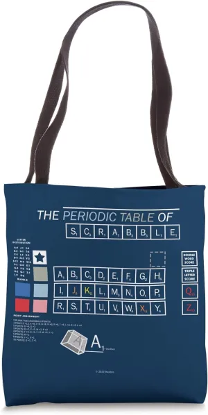 Periodic Table of Scrabble Tote Bag