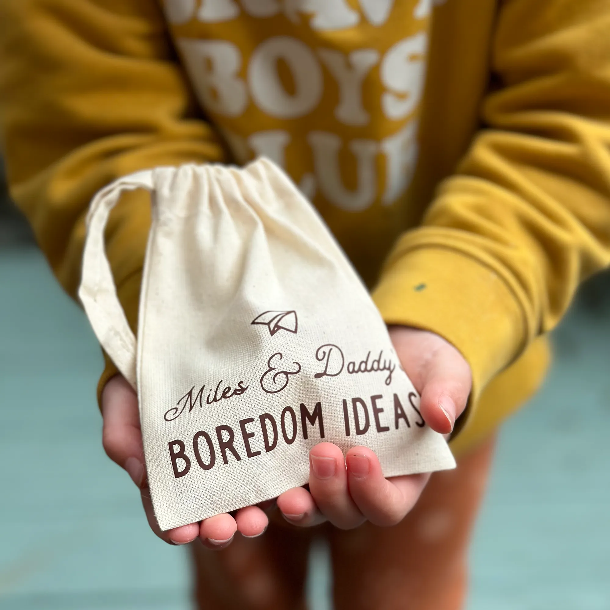 Personalised Mummy And Me Boredom Ideas Bag