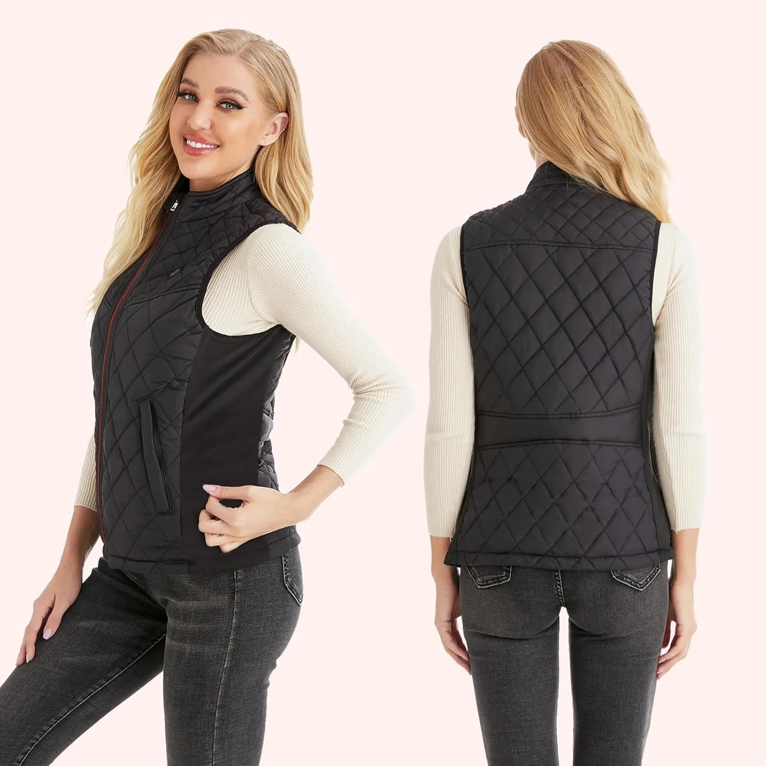 PETREL Heated Vest Women with Battery Pack, Rechargeable Lightweight Heating Warming for Hunting