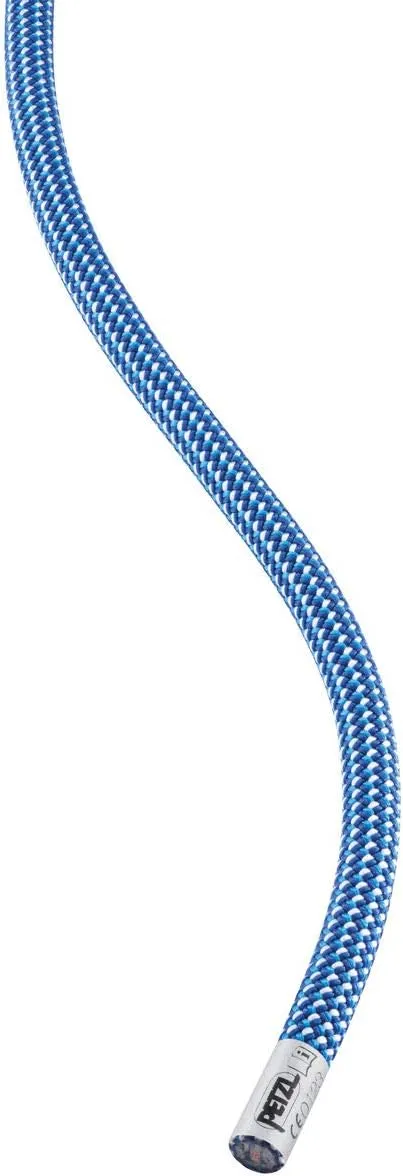 PETZL Contact Wall Rope - 9.8 mm Diameter Lightweight Single Dynamic Rope for Gym Climbing - Blue - 30 m