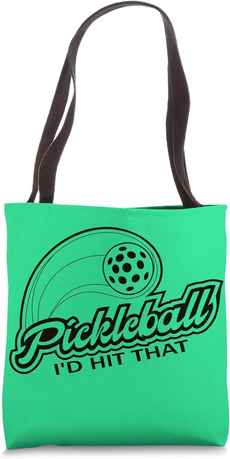 Pickle Ball Funny Suggestive Double Entendre Crass Sports Tote Bag