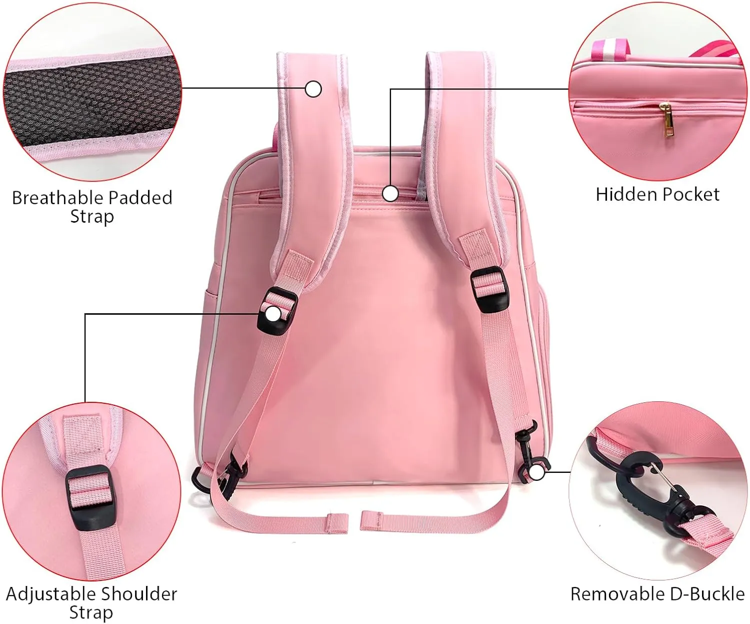 Pickleball Bag, Pickleball Backpack for Women & Men, Pickleball Tote Bag with Shoes Compartment