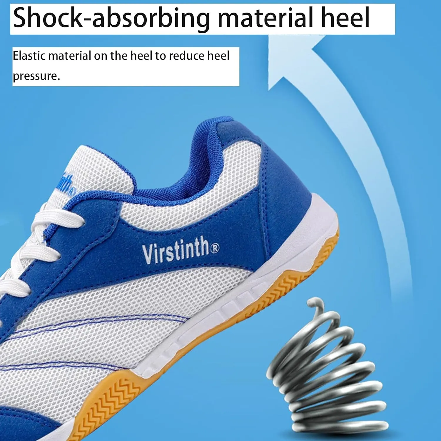 Pickleball Shoes for Mens Women, Indoor Court Shoes Breathable Lightweight for Racketball Squash Volleyball Racquetball Training