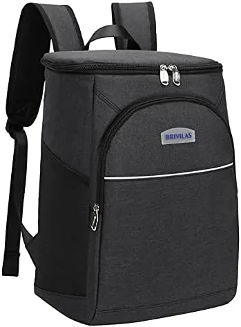 Picnic Bag Double Shoulder Outdoor Picnic Bag Large Frozen Ice Bag Insulation Bag Picnic Backpack(2)