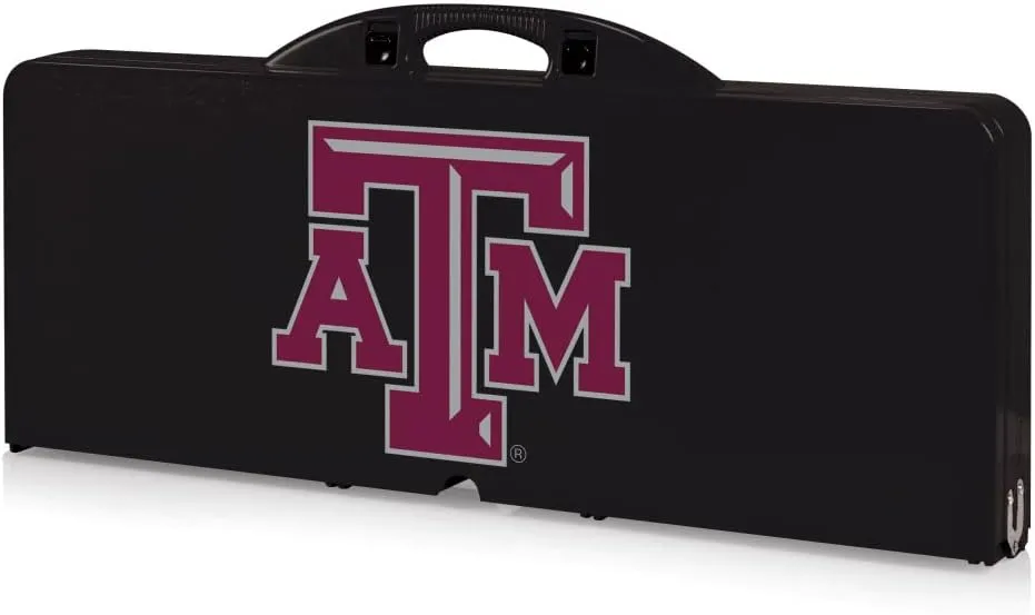 PICNIC TIME NCAA North Carolina Tar Heels Folding Picnic Table - Camping Table - Outdoor Table with Umbrella Hole