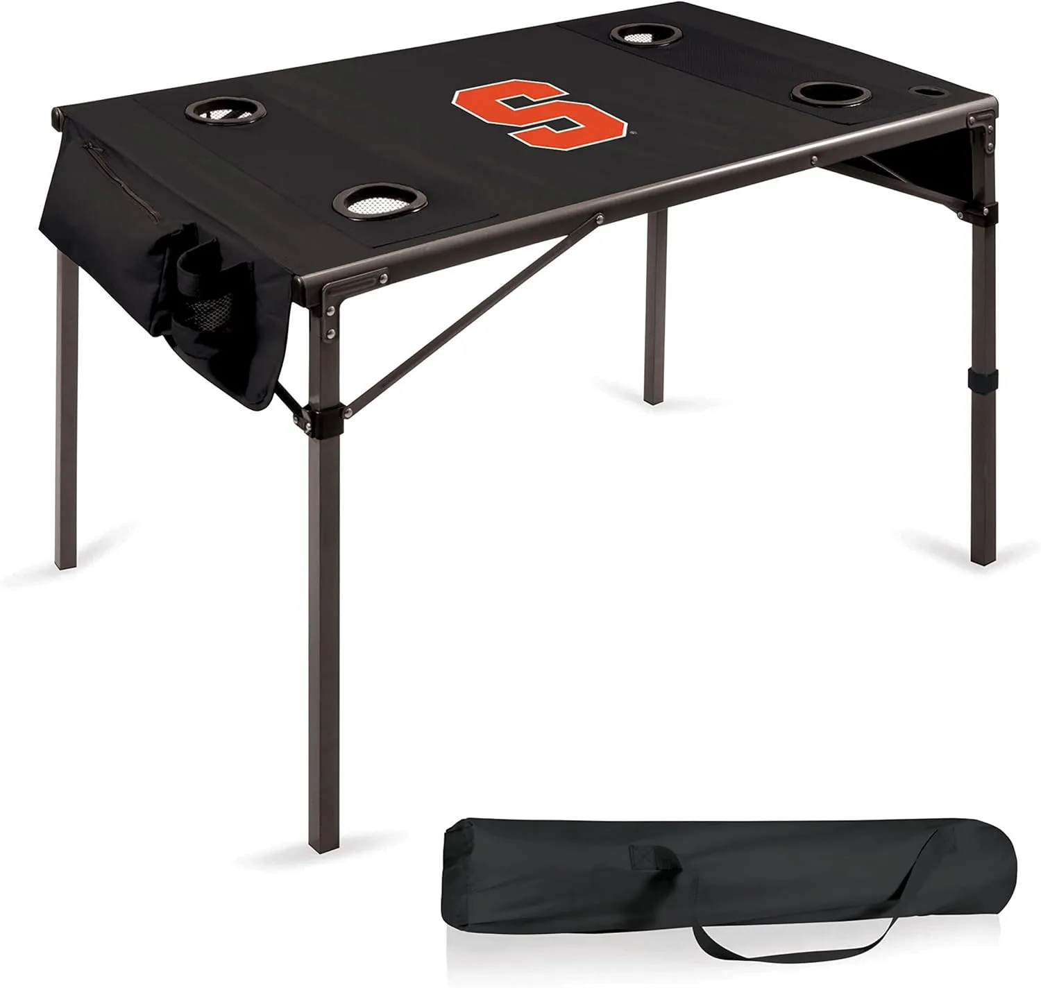 PICNIC TIME NCAA Unisex-Adult NCAA Travel Table Portable Folding Table, Camping Table, Outdoor Table with Carry Bag