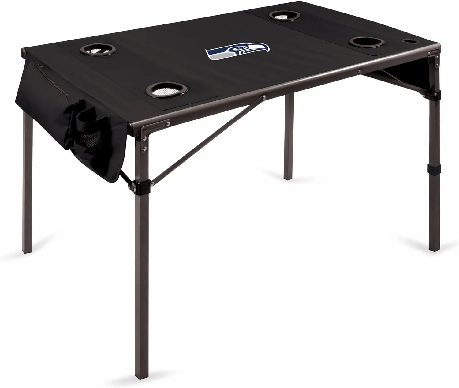 PICNIC TIME NFL Pittsburgh Steelers Travel Table Portable Folding Table, Camping Table, Outdoor Table with Carry Bag, (Black)