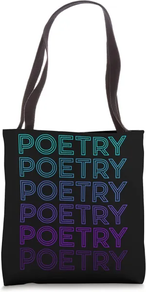 Poetry Retro Tote Bag