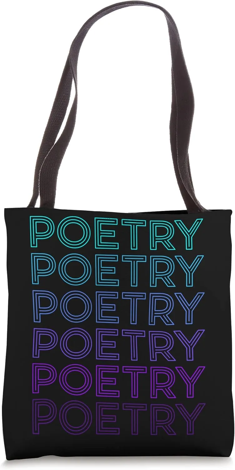 Poetry Retro Tote Bag