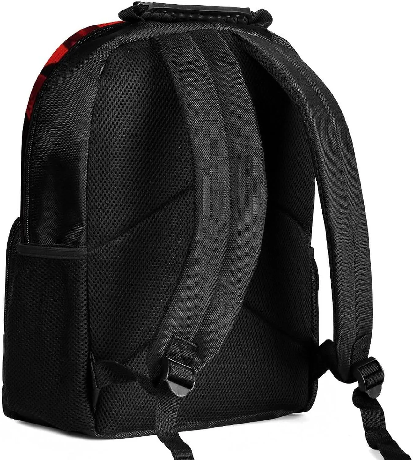 Polyester Daypack Backpack for Trekking Picnic Walking Cycling - Large Capacity Anti-Theft Multipurpose Shoulder Bag, Red Phoenix Bird And Dragon Yin Yang Art Casual Daypack