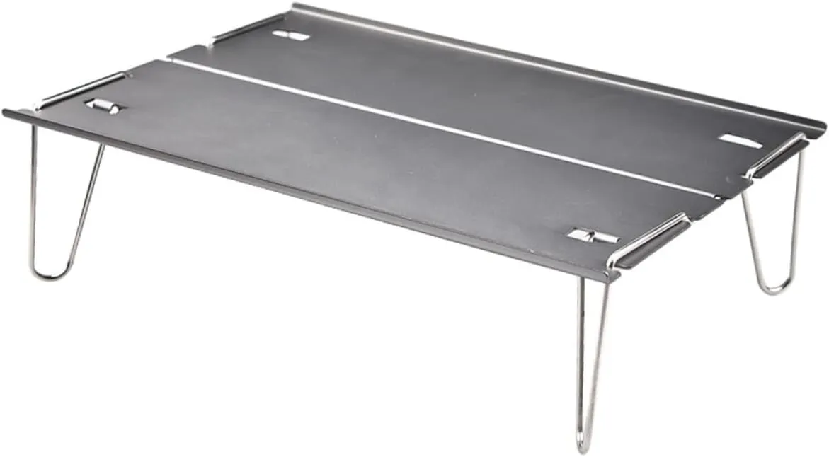 POPETPOP Aluminum Portable Camping Table Foldable Picnic BBQ Travel Dinner Desk