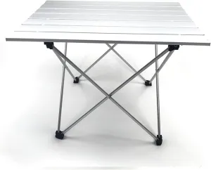Portable Aluminum Alloy Folding Picnic Table for Outdoor Camping Lightweight and Durable Dining Desk for Hiking and Picnics Outdoor Camping Table Hiking Camping Table Foldable Camping Table