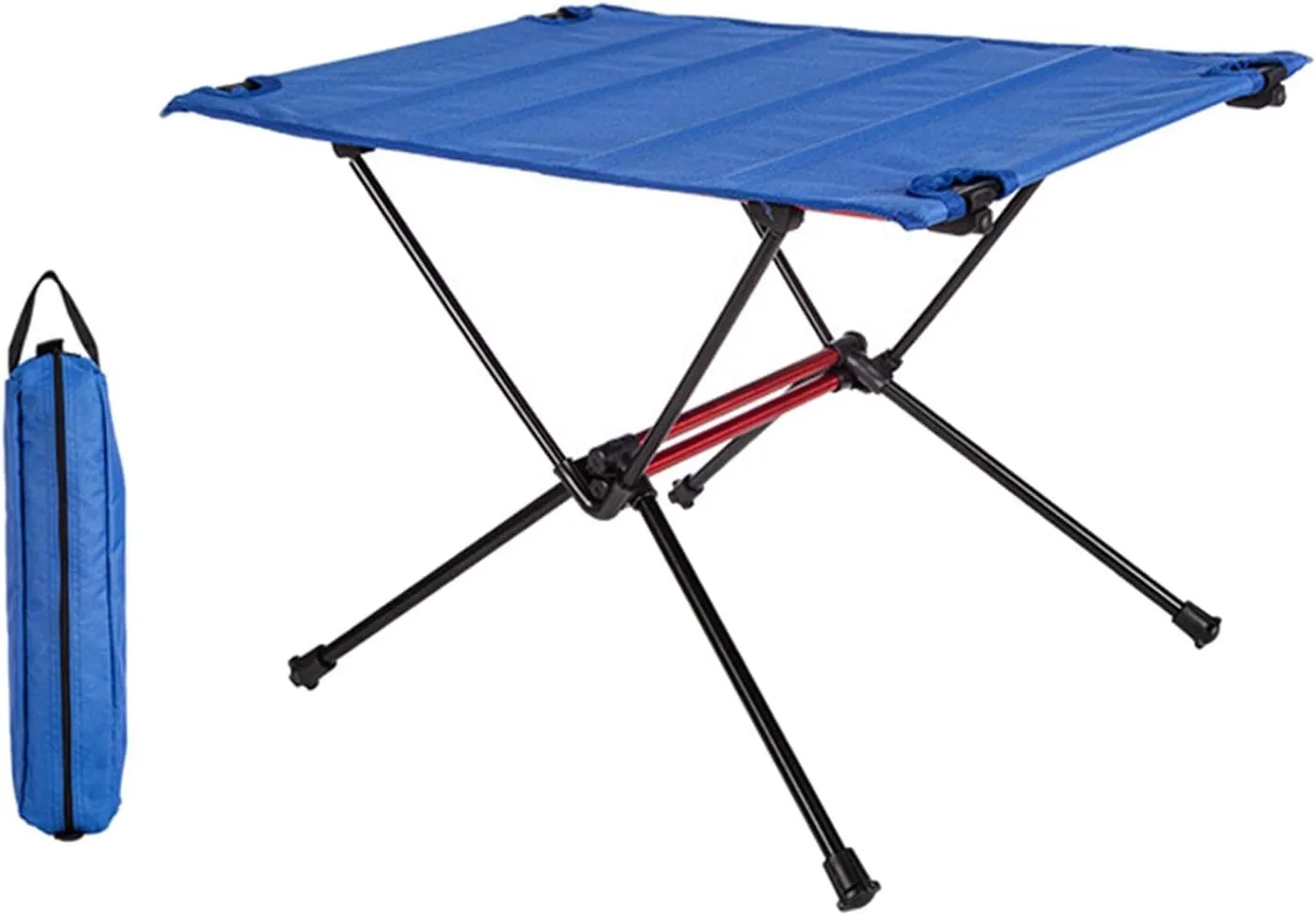 Portable Camping Table, Aluminum Folding Table Ultralight Camp Table Prefect for Outdoor, Picnic, BBQ, Festival, Beach, Home Garden Use - Blue