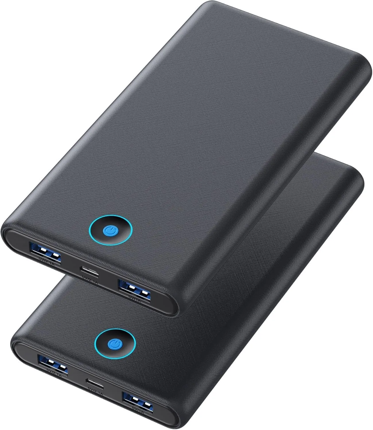 Portable Charger, 2-Pack 20000mAh Power Bank Ultra Slim Fast Charging External Battery Pack with Dual USB Outputs Compatible with iPhone 16/16 Pro/15 /14/13/12/X, Samsung S24/S23, Android Phone etc