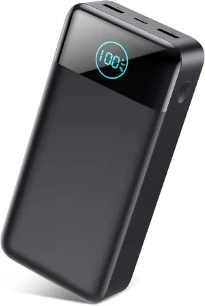 Portable Charger 50800mAh Power Bank,25W PD QC 4.0 USB C Fast Charging External Battery Pack,3 Output LCD Display Portable Cellphone Charger Compatible with iPhone 16/15/14/13/12,Samsung, Android etc