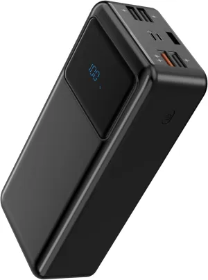 Portable Charger Power Bank 50000mAh, 5 Outputs & 3 Inputs,22.5W USB C Fast Charging External Battery Pack LED Display Huge Capacity Phone Charger for iPhone Samsung,Android etc