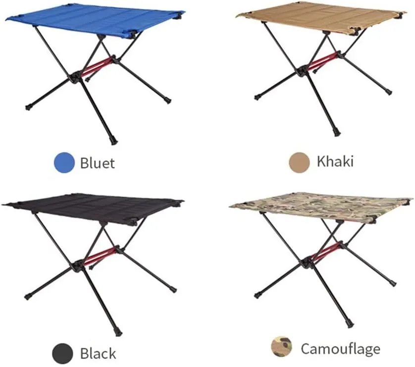 Portable Folding Table，Camping Table, Foldable Lightweight Camping Table, Compact Folding Table/Khaki/59X40X39.5Cm