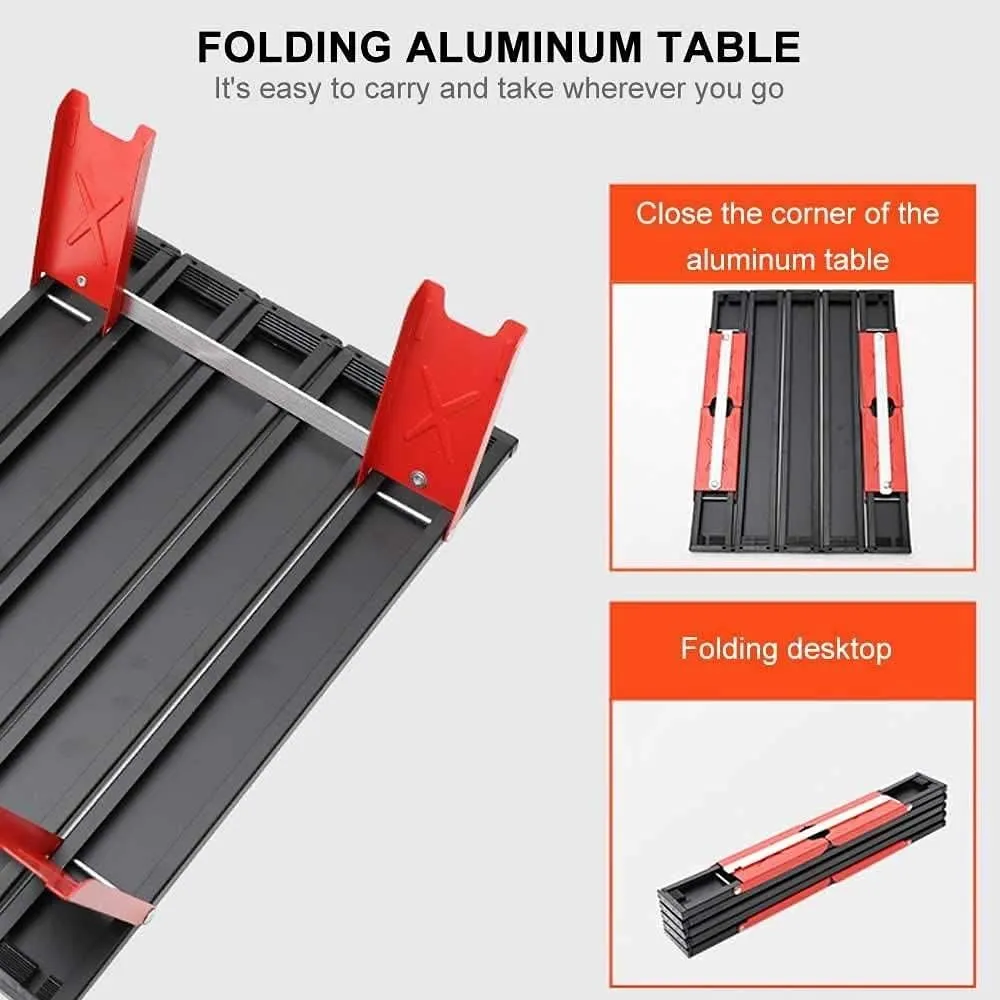 Portable Folding Table，Folding Table Camping Table Aluminumy Portable Folding Camping Table Outdoorniture Foldable Mountaineetable Foldable Lightweight Camping Table/D
