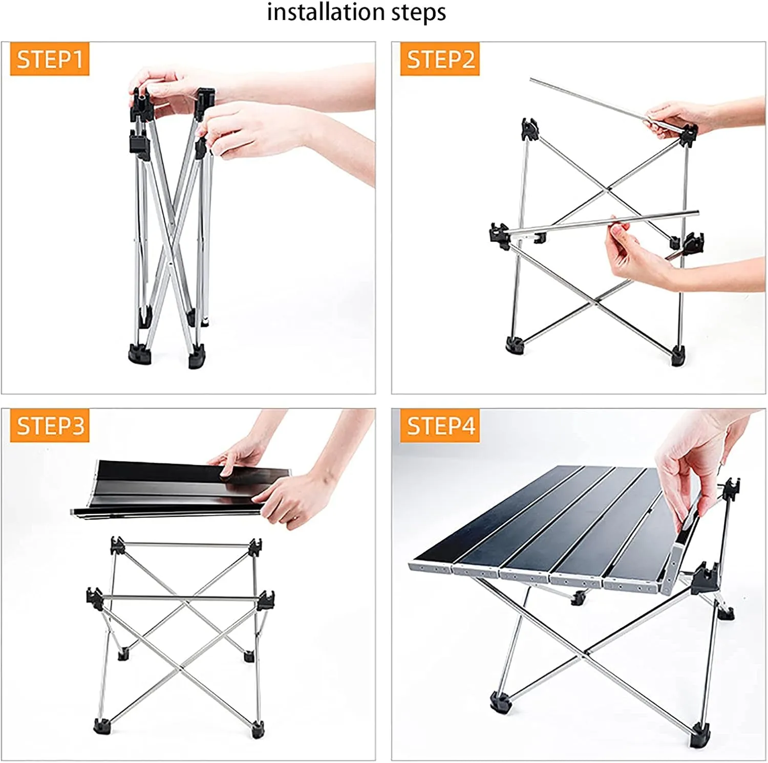 Portable Folding Table，Folding Table, Portable Camping Table, Portable Table, Adjustable Folding Table/Sier/Medium