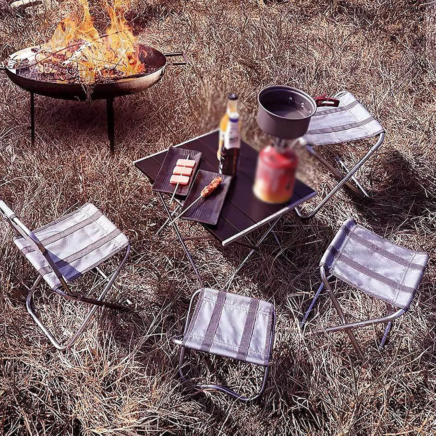 Portable Folding Table，Folding Table, Portable Camping Table, Portable Table, Adjustable Folding Table/Sier/Medium