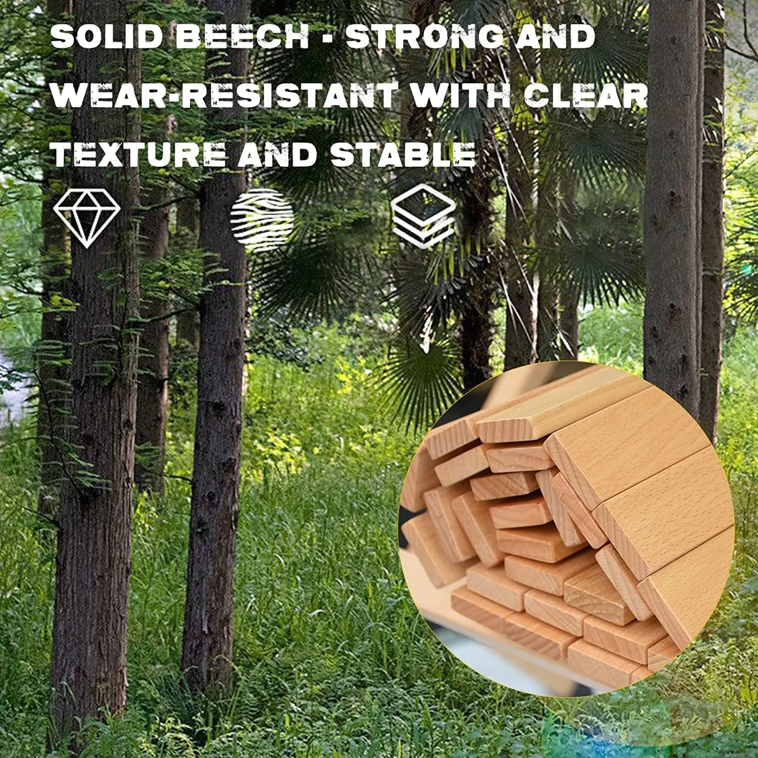 Portable Picnic Table, Folding Camping Table Picnic Table with Carry Bag, Wooden Picnic Table Foldable, Adjustable Height Roll Up Folding Wooden Table Indoor Outdoor Camping, BBQ