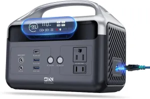 Portable Power Station 56,000mAh Solar Generator,LiFePO4 Battery 300W(600W Surge) AC Outlets Power Station,1.5Hrs Fast Charging Solar Power Bank Portable Charger for Emergency/Home/Camping Essentials
