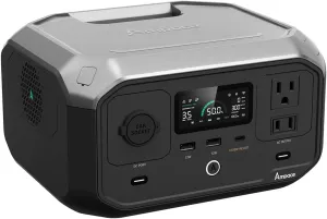 Portable Power Station Andes 300, 266Wh Battery with 300W AC/100W USB-C Output, 1Hr Fast Charging, 8.2lbs Solar Generator for RV, Outdoors, Camping, Traveling, and Emergencies (Solar Panel Optional)