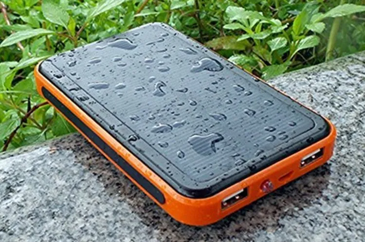 Portable Waterproof Solar Charger Dual USB | 20000mAh External Battery