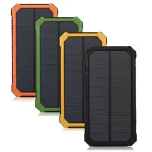 Portable Waterproof Solar Charger Dual USB | 20000mAh External Battery