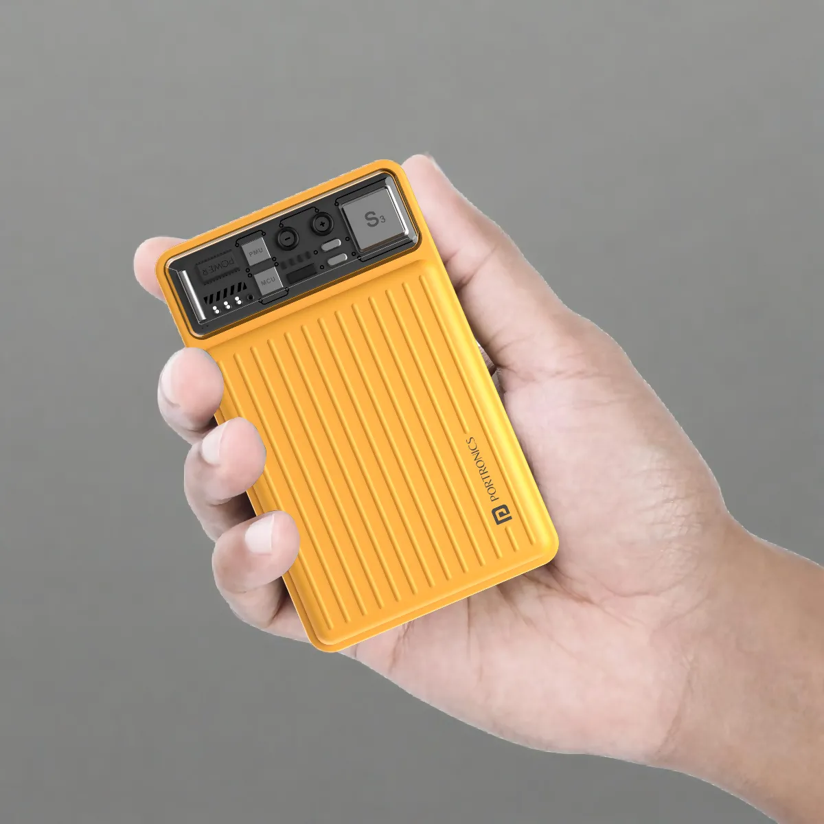 Portronics Luxcell Mini 10K PowerBank – Fast Charging 22.5W, Ultra-Slim & Portable (Yellow)