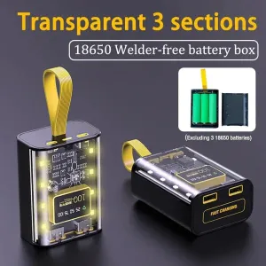Power Bank Dual USB DIY Battery Storage Box