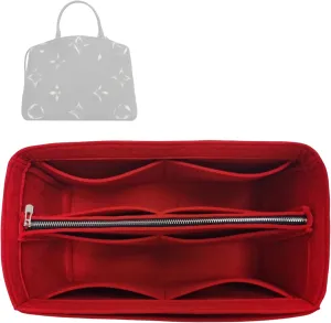 Premium Purse Organizer compatible with Lv Petit/Grand Palais Bag Organizer Insert - Handmade 2mm Felt Liner, Perfect Fit Double-Layered Base (Bubblegum, For Petit Palais)