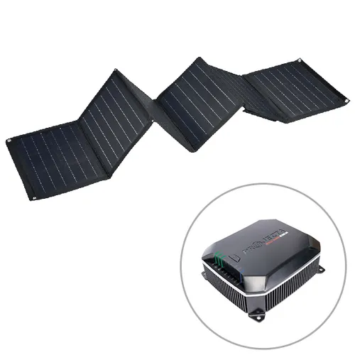 Projecta 120W Soft Folding Solar Panel   IDC25X 25A Intelli-Charge DC-DC Charger